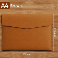 Carpeta de Documentos A4 Minimalista de Cuero al por Mayor, Bolsa Impermeable con Cierre a Presión, Impresión de Logotipo, Almacenamiento para Oficina y Negocios, Bolsa para Portátil