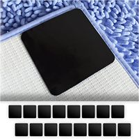 Ruban de tapis lavable réutilisable noir Tampons adhésifs double face Pince à tapis antidérapante pour planchers de bois franc