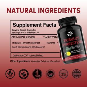 ยาแคปซูลสารสกัดจาก Tribulus Terrestris อาหารเสริมสมุนไพร OEM ODM - Product Image 3