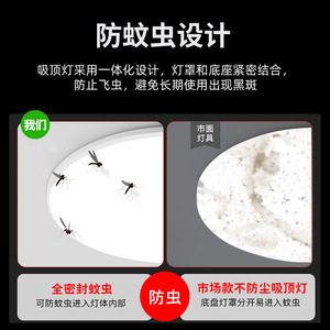 ไฟ LED ติดเพดานแบบกันน้ำทรงกลมบางเฉียบ IP54 สำหรับห้องน้ำ ห้องครัว ระเบียง ห้องนอน ทางเดิน โถงทางเดิน - Product Image 5