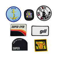 Patchs en feutre non tissé personnalisés de haute qualité, écologiques, thermocollants ou à coudre, grandes lettres, couleurs personnalisées, broderie, vente en gros