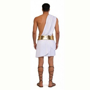 Disfraz de Gladiador Romano Griego Antiguo para Hombre Adulto, Toga Blanca, TRAD-011 - Product Image 2