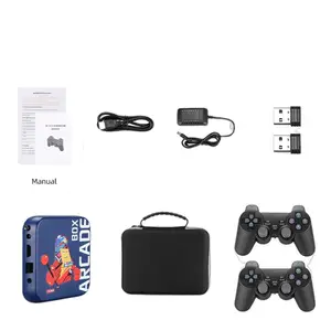 Game Emulator Console with Four Controllers Arcade Box Plug and Play Installation 4K HD Retro Video Games