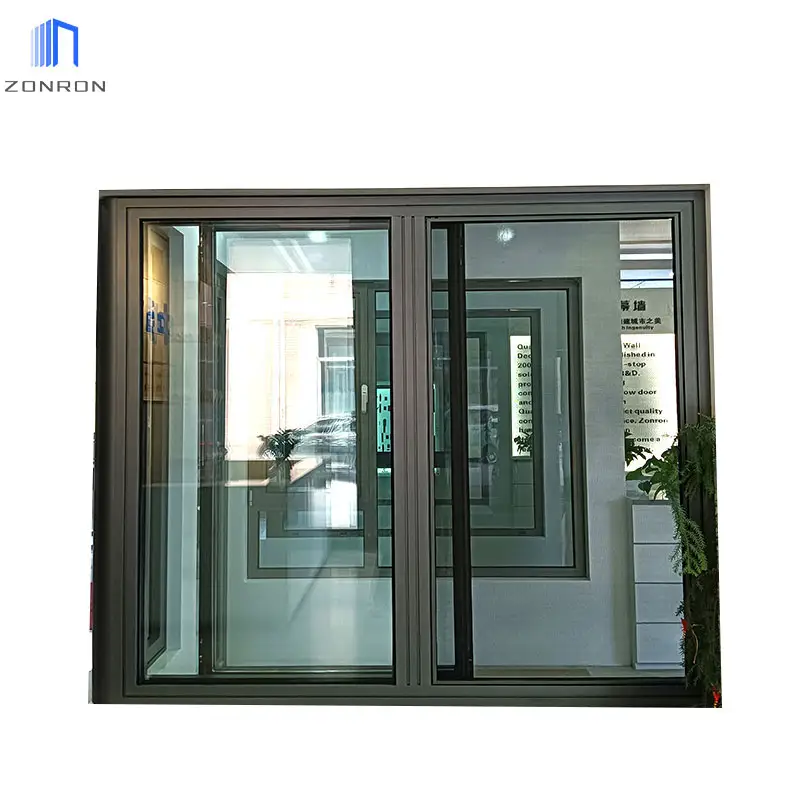 Zonron Heat Insulation Low-e Tempered Glass Others Windows Tilt and Turn Casement Window With Screen Window