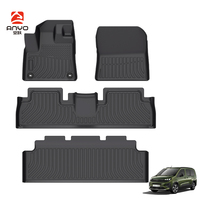 Tapis de sol en Tpe 3D tout temps pour Peugeot Rifter / Partner / Toyota Proace City 2019-2024 Tapis de sol