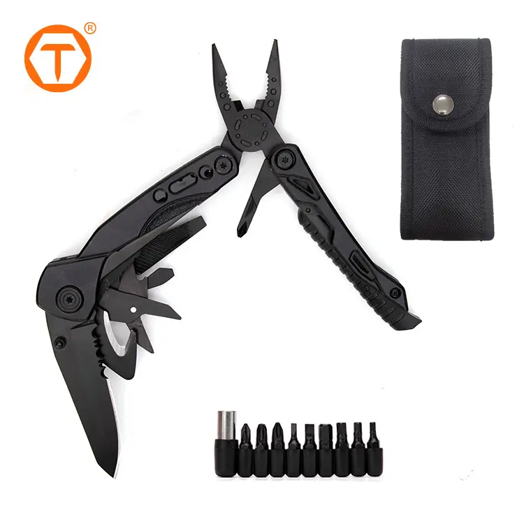 Roestvrijstalen Multi-Tool Blade Camping Survival Mes Schroevendraaier Kan Opener Zakpak Opvouwbare Tactische Tang