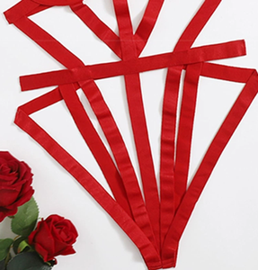 Body Rojo con Tirantes en Oferta - Lencería Sexy sin Desprenderse, con Diseño de Liberación Rápida, Lencería Erótica para Mujer - Product Image 5