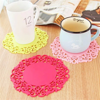 Sous-verres en caoutchouc PVC personnalisés, mignons et anti-déversement, isolants haute température, pour promotion (OEM)