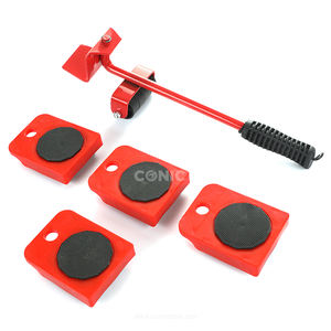 5Pc Portable Furniture Penggerak Transportasi Set dan Bergerak Slider Alat Kit dengan Pengangkat Roda - Product Image 1