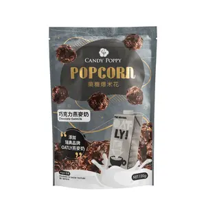 Kualitas tinggi udara muncul dilapisi Popcorn coklat Oat minuman rasa buatan Taiwan