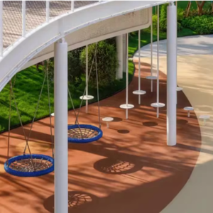 Personalizado grande al aire libre sin alimentación equipo de juego <span class=keywords><strong>Netflix</strong></span> Marco de escalada <span class=keywords><strong>interactivo</strong></span> Parque de Atracciones poste de escalada - Product Image 4