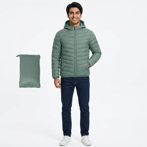 Veste d'hiver épaisse et chaude pour hommes en gros, vêtements d'extérieur, logo personnalisé, veste matelassée décontractée - Product Image 1