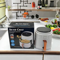 Friteuse à air numérique 8L 1400W, cuisinière électrique sans huile, revêtement antiadhésif PTFE pour usage domestique