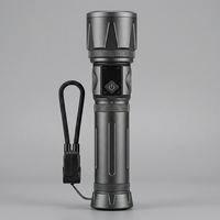 Lampe torche portable en alliage d'aluminium avec lumière latérale COB laser blanche, double alimentation 18650 AAA pour la patrouille et le camping