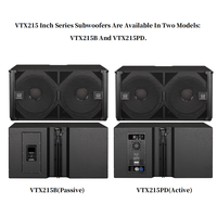 Caisson de basses passif Pro double 15 pouces de haute qualité Système audio de scène professionnel haute puissance