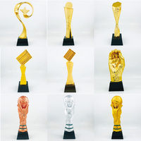 Trophée en résine au design unique or argent bronze école de danse pour enfants événement sportif trophée étoile avec base noire en cristal