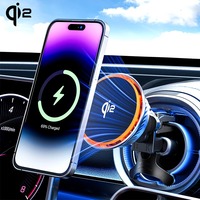 Qi2 certifié 15W PD 3.0 chargeur de voiture sans fil support de voiture magnétique électrique OTP/OPV OVP Protection 3 ans de garantie 5V/3A