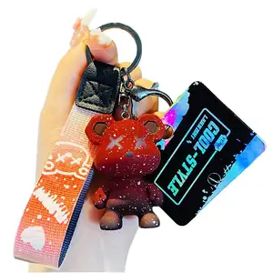 Turkish Keychain PVC+Resin Stainless Steel Silica gel ABS Ring For Women PVC+ABS In Bulk Acrylic Self Defense Custom Key Chains