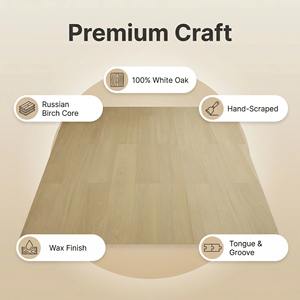 Plancher en chêne <span class=keywords><strong>massif</strong></span> multicouche raclé <span class=keywords><strong>à</strong></span> la main avec finition <span class=keywords><strong>à</strong></span> l'huile naturelle, lames de bois rustiques pour salon, chambre et villa - Product Image 2