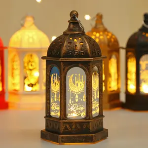 زخارف رمضان-فوانيس ليد تعمل بالبطارية مصباح ليد لمهرجان إسلامي-ديكور حفلات منزلية