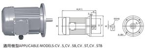 Moteur triphasé vertical compact en aluminium, modèles généraux, 50 Hz, étanche - Product Image 3