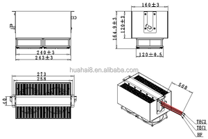 Module d'air refroidisseur pour chauffage thermoélectrique industriel Ventilateur de <span class=keywords><strong>radiateur</strong></span> à refroidissement liquide Peltier Unité de kit de refroidissement pour pc Système de refroidissement par eau - Product Image 2