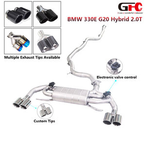 Système d'échappement sport pour BMW <span class=keywords><strong>330E</strong></span> G20 2.0T <span class=keywords><strong>Hybride</strong></span> 2022, système d'échappement en acier inoxydable 304SS avec commande de soupape - Product Image 1