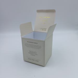 Caixa De Vela De Impressão Personalizada Ecológica com Folha De Ouro Metálica Caixa De Embalagem De Papelão Impresso Com Bandeja - Product Image 3