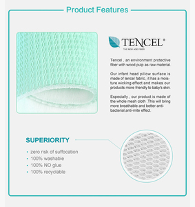 Collezione estiva Soft Tencel 3D Mesh a forma di U Baby bebè bebè a maglia cuscino <span class=keywords><strong>per</strong></span> il collo <span class=keywords><strong>per</strong></span> i neonati <span class=keywords><strong>per</strong></span> il sonno - Product Image 4
