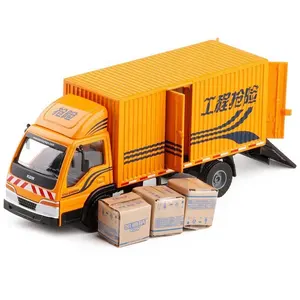 2024 Schlussverkauf Lkw-Container im Maßstab 1/50 Alloy-Modell KDW 625031 Kinder Druckgussbox Kleinstwagen Spielzeug für Jungen