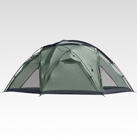Tente de camping sphérique OEM pour 8 à 10 personnes, imperméable, coupe-vent, tente de base pour expéditions 4 saisons avec 4 portes pour le camping d'hiver