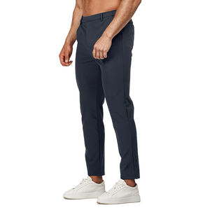 맞춤 로고 드롭쉬핑 캐주얼 비즈니스 도매 바지 슬림 치노 팬츠 남성용 - Product Image 2