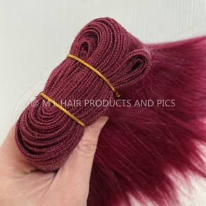 <span class=keywords><strong>Blythe</strong></span>-extensiones de cabello para muñecas, pelo de mohair de cabra, pelo de cola de Yak, trama recta - Product Image 3