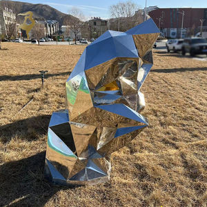 Decoración artística personalizada Tecnología futura Artesanía de metal Sexy Lady Estatua Robot Mujeres Escultura de acero inoxidable - Product Image 6