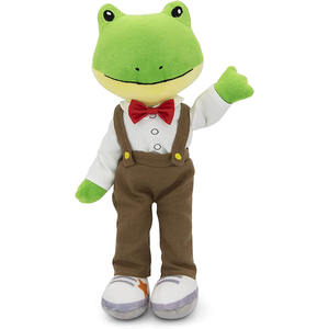 Rana de peluche gordita de alta calidad, Animal de peluche suave <span class=keywords><strong>para</strong></span> bebé de fábrica, muñeco de trapo bonito, juguete de peluche - Product Image 3