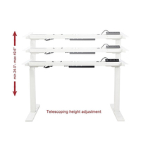 Nouvelle table de bureau électrique à hauteur réglable à double moteur pour le bureau et la maison, table électronique, cadre de bureau debout pour ordinateur