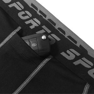 Pantalones cortos deportivos de compresión de secado rápido Pantalones deportivos transpirables con bolsillos Runni - Product Image 4