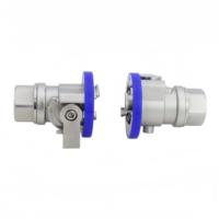 Vanne à boisseau sphérique à double interverrouillage pour applications de refroidissement liquide des centres de données, raccords à déconnexion rapide VC88-51