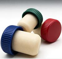 Bouchon de bouteille de vin en forme de T personnalisable, anti-fuite, avec capuchon d'étanchéité en plastique