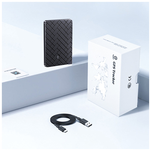 Mini traceur GPS avec bouton SOS, batterie rechargeable, localisateur portable noir pour clés, contrôle par application Android, positionnement GPS - Product Image 5