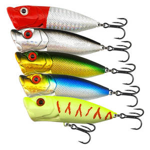 Vente en gros d'appâts durs lumineux 7cm/12g leurre bionique multicolore ABS surface de coulée longue distance leurre de poisson d'escalade - Product Image 1