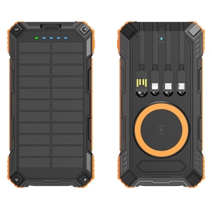 New Style Solar Power <strong>Bank</strong> Fast Charging Portable Charger 20000mAh Outdoor <strong>Camping</strong> <strong>Battery</strong> <strong>Bank</strong> With Dual USB Flashlight - Product Image 1