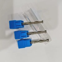 Fraise à queue en carbure de tungstène de haute qualité, à une dent, avec revêtement nano, hélice de 25°, pour fraisage d'aluminium, ODM/OEM