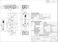 Connecteur de prise d'alimentation à sertir à angle droit 7 broches haute puissance 45A 3000V