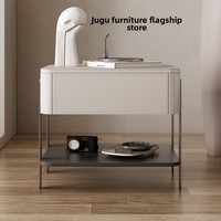 Table basse moderne en bois massif de style crème simple et mignonne pour chambre d'enfant pour chambre à coucher Internet Celebrity Mini