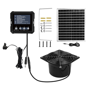 Système de refroidissement solaire automatisé avec <span class=keywords><strong>batterie</strong></span> de 2500 mAh <span class=keywords><strong>pour</strong></span> animaux de compagnie, volailles, porcs et chiens - Product Image 3