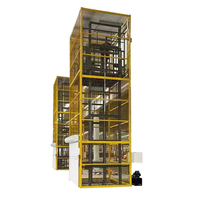 Plateforme de levage verticale hydraulique de haute qualité et sûre, 220V, 500 kg, élévateur de marchandises avec table de 1500x1500 mm, télécommande électrique