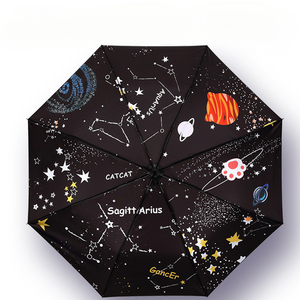 Paraguas <span class=keywords><strong>de</strong></span> Doble Uso para Días Soleados y Lluviosos, Paraguas con Protección UV, Paraguas con Ilustraciones Digitales - Product Image 2