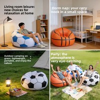 Canapé gonflable sphérique minimaliste moderne transfrontalier pour football/basketball, best-seller, chaise longue pliable paresseuse