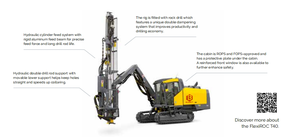 Equipo de Perforación Rotatoria de Alta Eficiencia Epiroc FlexiROC T40 de 168kw para Roca Dura, para Perforación de Barrenos y Exploración - Product Image 5